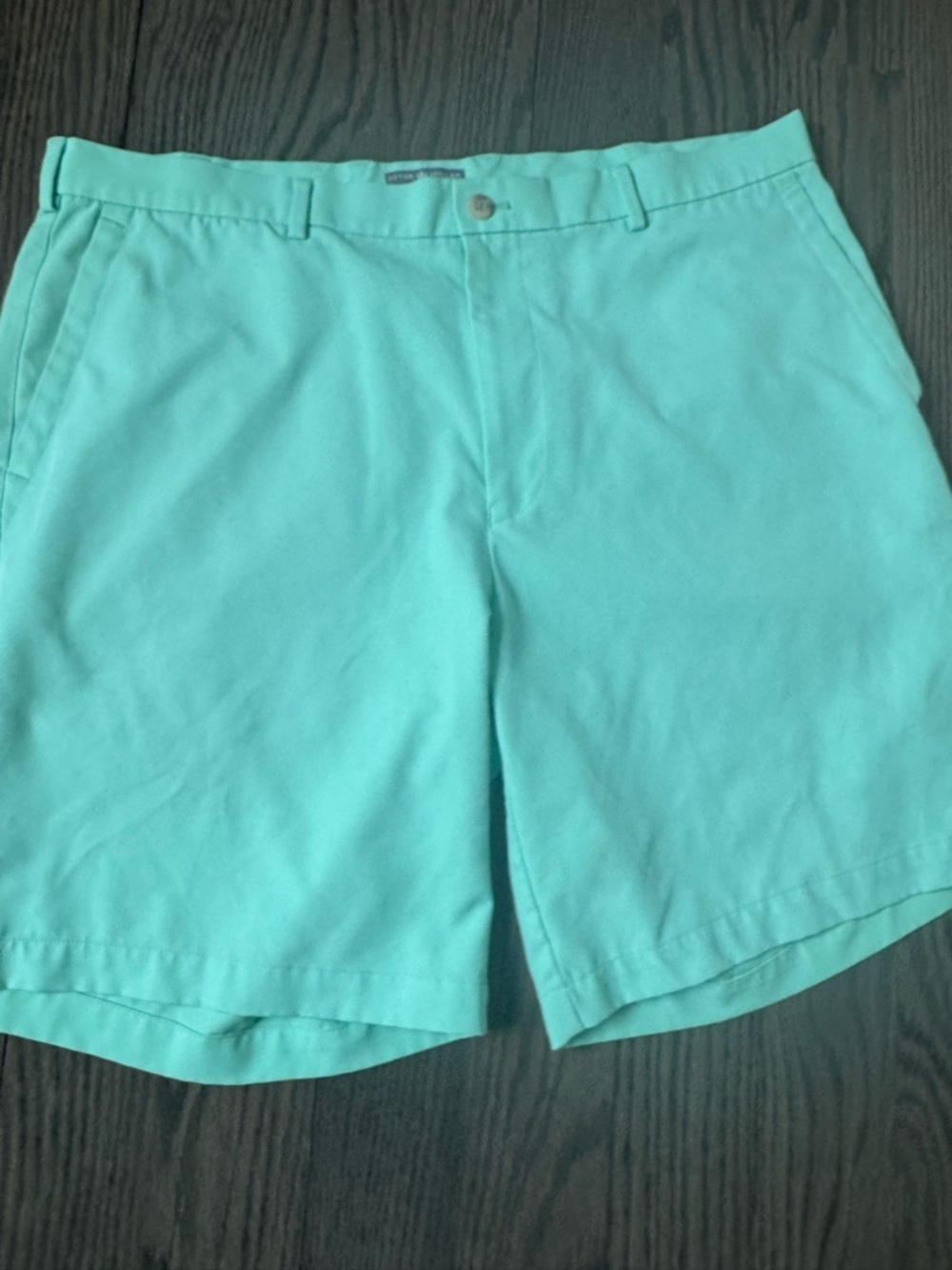 Peter Millar Mens Mint Green Wicking Performance Shorts Size 38 - Picture 3 of 10